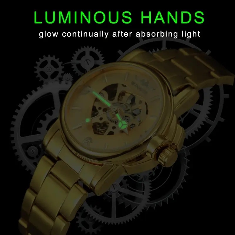 Elegant Women's Automatic Mech - Skeleton Mechanical Watch ulasan dan harga