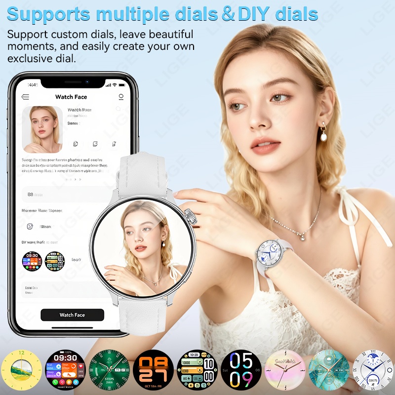 LIGE Luxury Women’s Smart Watc - Smartwatch Luxury Watches For Women ulasan dan harga