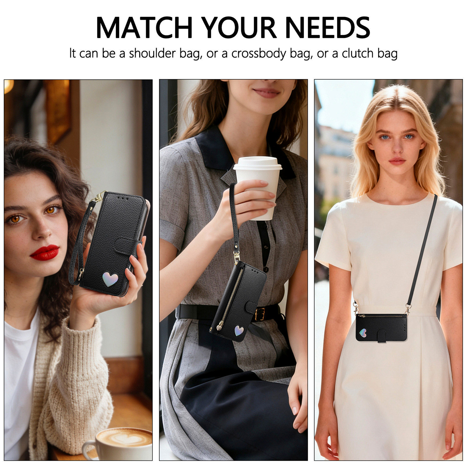 PU Leather Zipper Crossbody Wr - Samsung Galaxy Strap ulasan dan harga