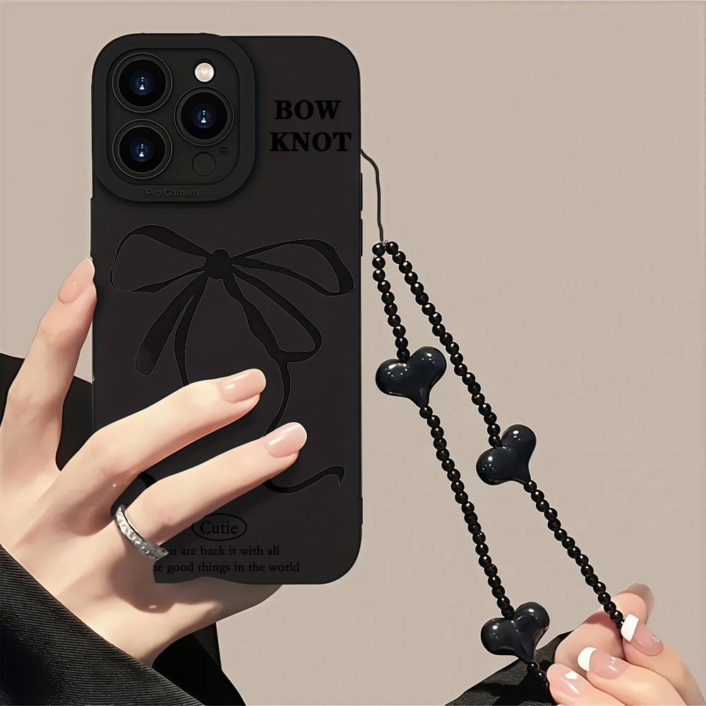 Y2K Black Bow Phone Cases For  - Samsung Galaxy Strap ulasan dan harga