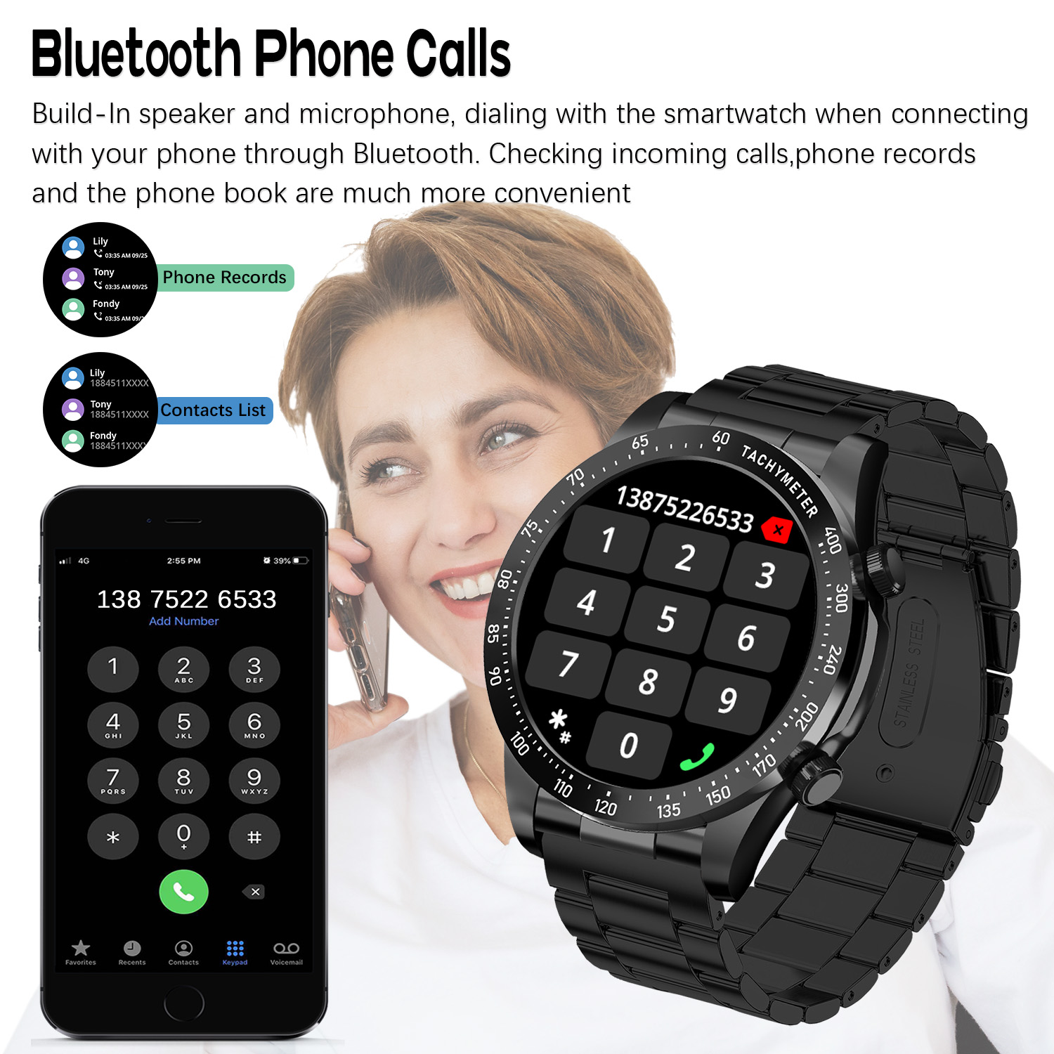 ROLLSTIMI Premium All-Match Me - Smartwatch Premium Watches For Men ulasan dan harga