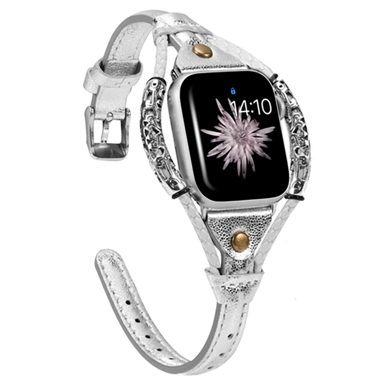 Genuine Leather Strap for Appl - Smartwatch Luxury Watches For Women ulasan dan harga