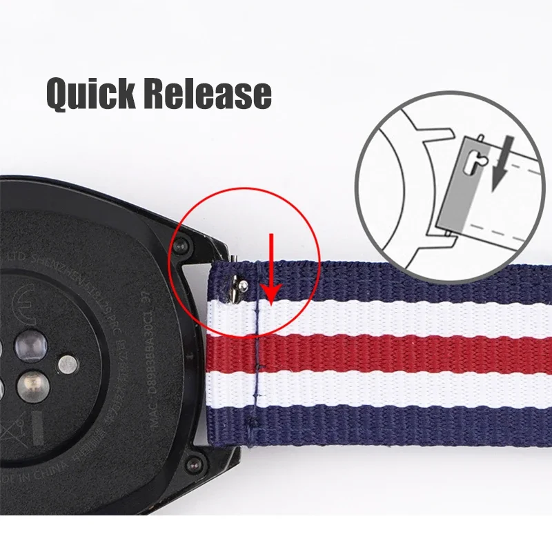 20mm 22mm Woven Nylon Strap fo - Nato Strap Nylon ulasan dan harga
