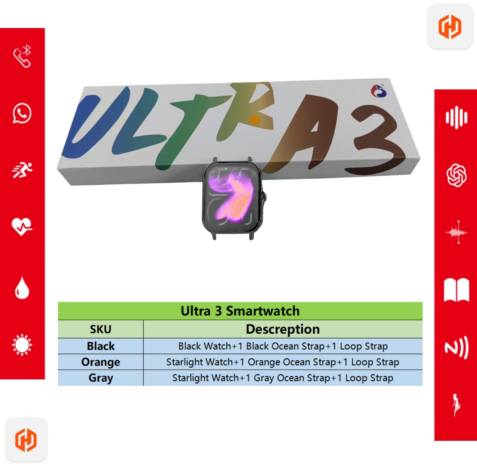 Choice Watch Ultra3 Smartwatch - Watch Iwo ulasan dan harga