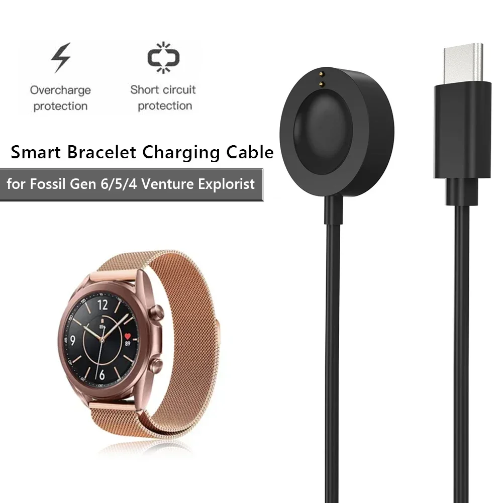 1M USB Type-C Magnetic Fast Ch - Fossil Watches Smartwatch Charger ulasan dan harga