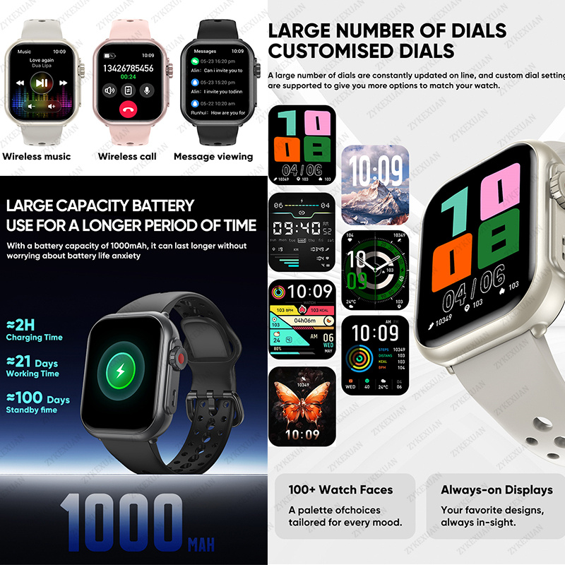 Watch Ultra K62 Men Women 1000 - Watch Esim ulasan dan harga