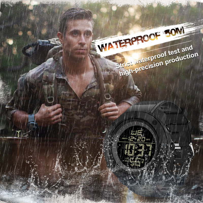 NORTH EDGE Mens Digital Watche - Smartwatch Army Watches For Men ulasan dan harga