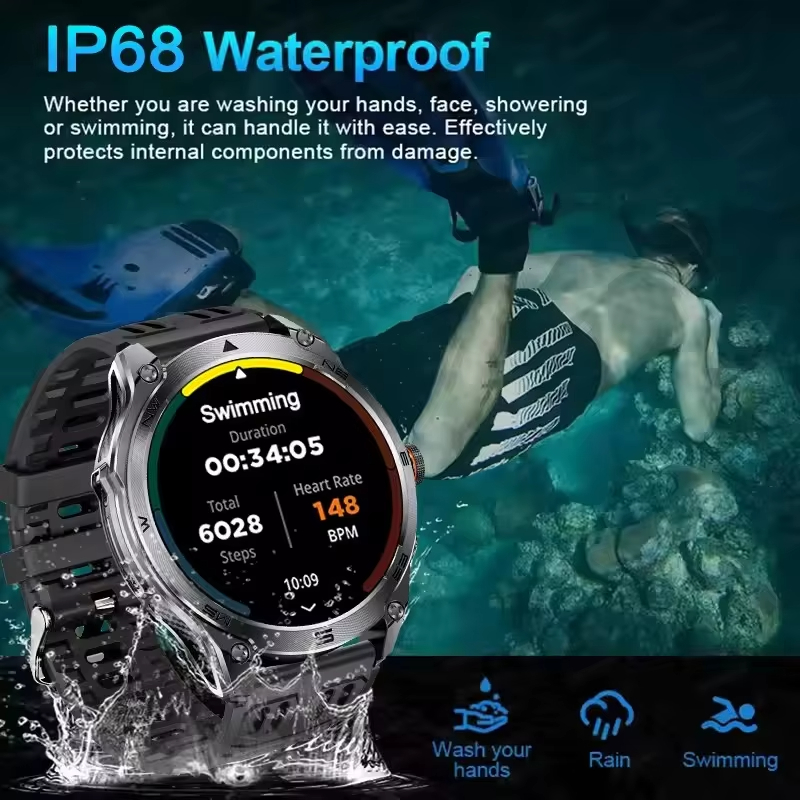 GPS SmartWatch IP69 Waterproof - Smartwatch Premium Watches For Men ulasan dan harga