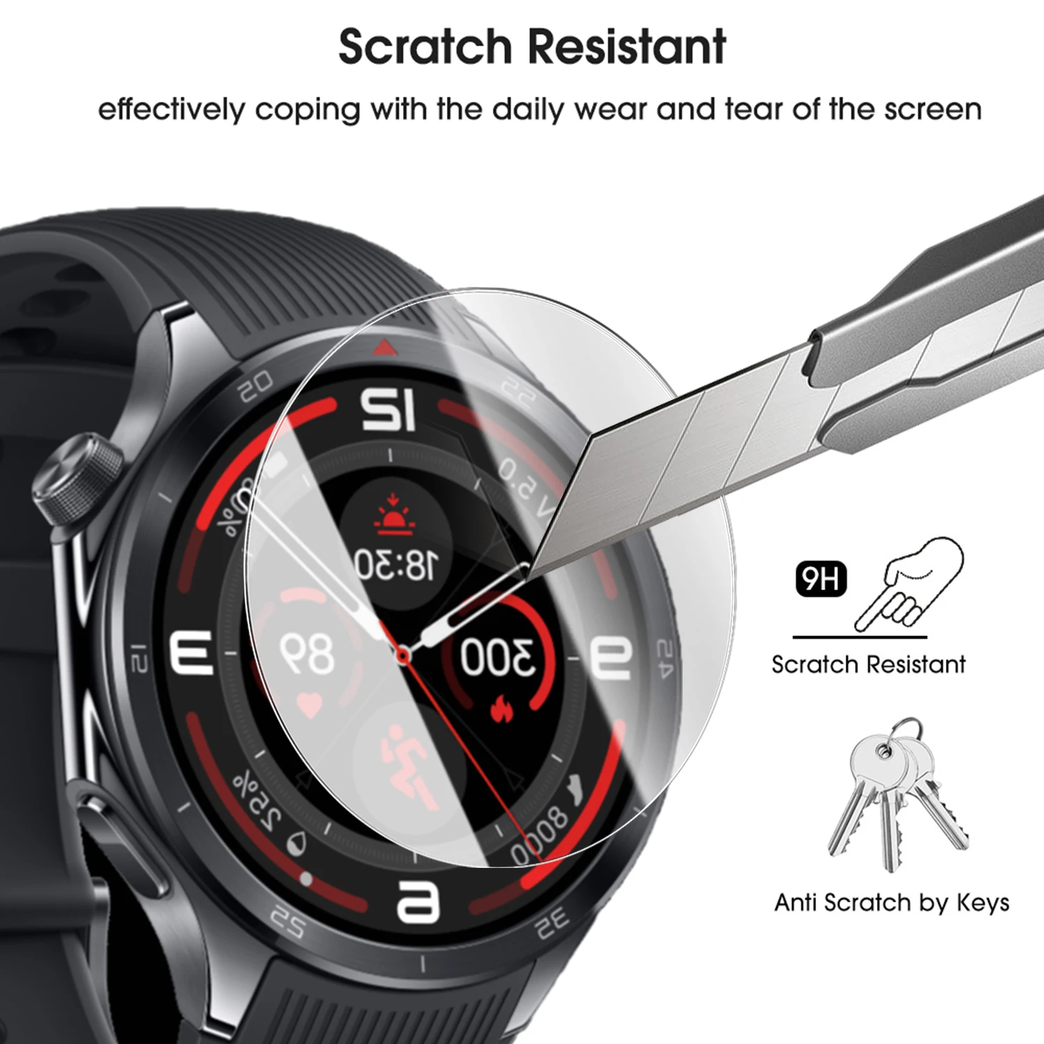 9H Easy Installation Tempered  - Smartwatch Oneplus Watches ulasan dan harga
