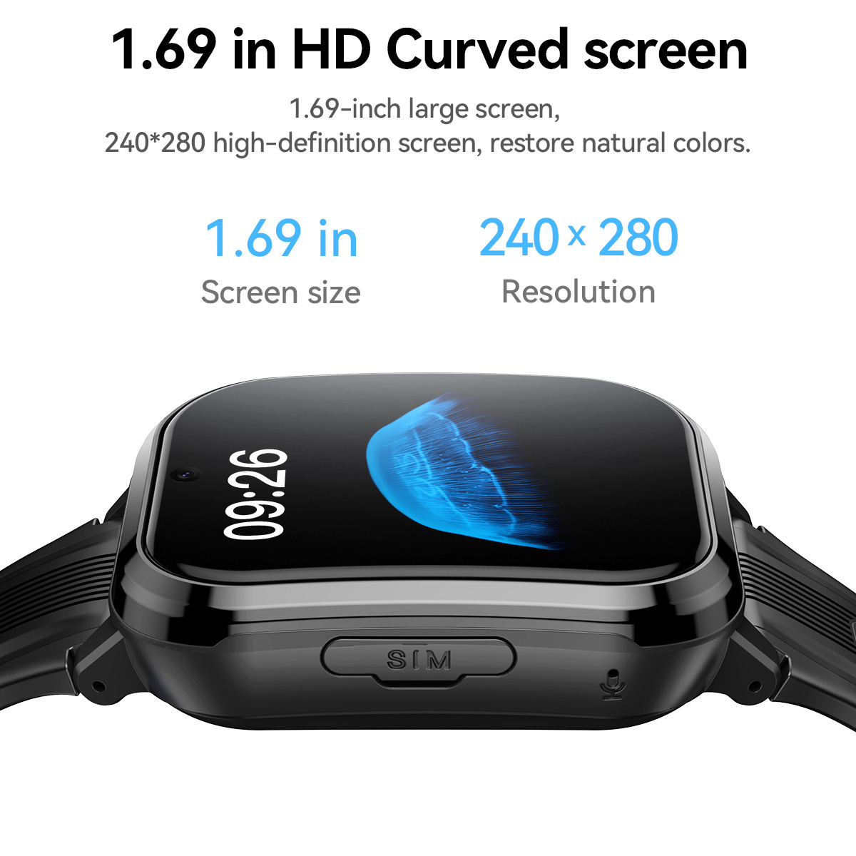 HOCO Y108 1.69inch HD LCD Curv - Smartwatch Digital Watches For Kids ulasan dan harga