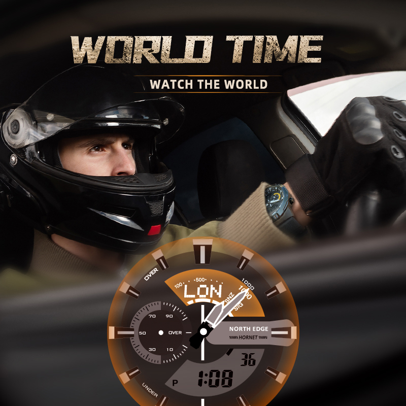 NORTH EDGE Mens Smart Watch Wo - Smartwatch Army Watches For Men ulasan dan harga