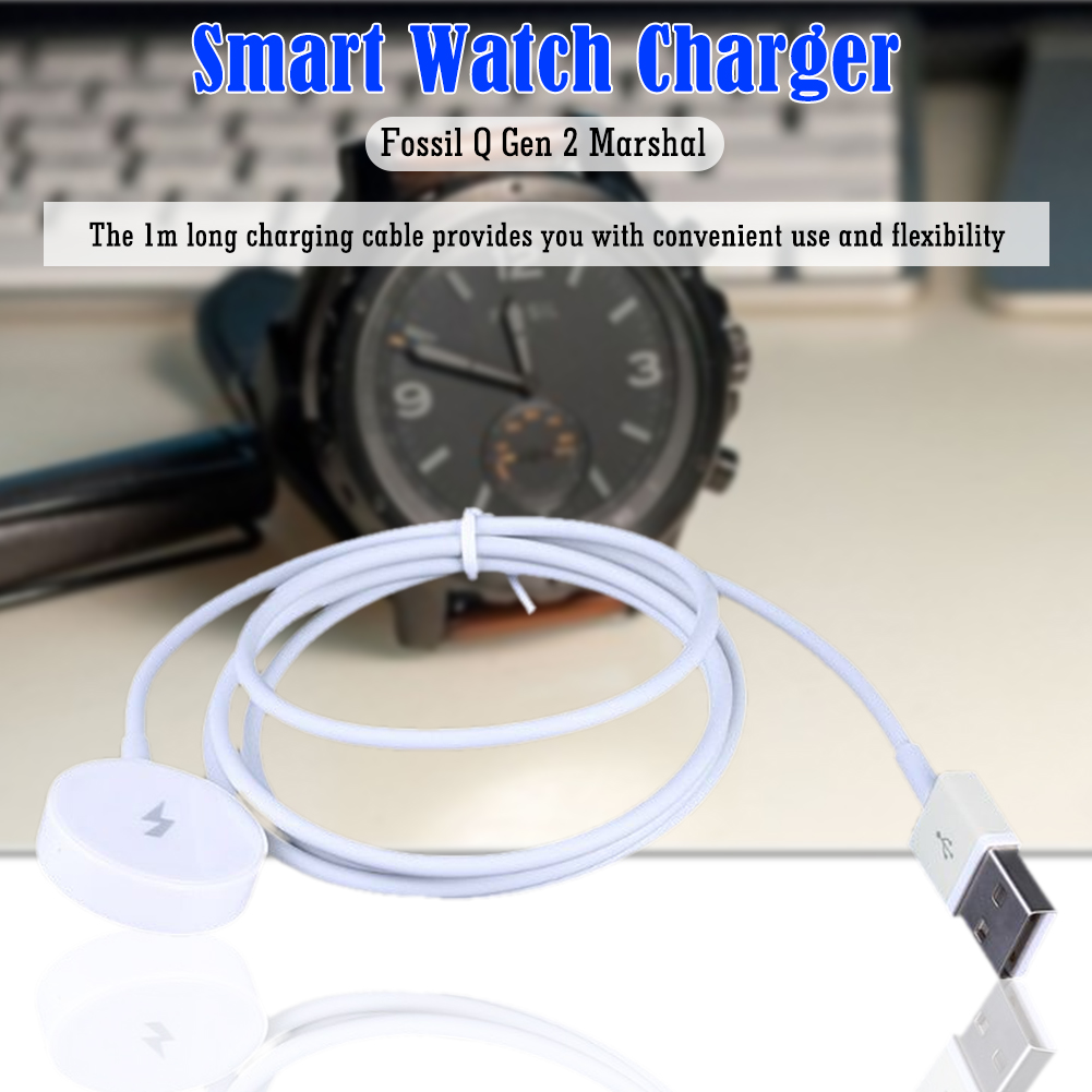 1m Smart Watch Magnetic Charge - Fossil Watches Smartwatch Charger ulasan dan harga
