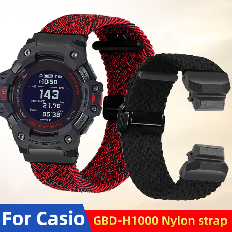 GBD H1000 Elastic Nylon Watchb - Casio Watches Smartwatch ulasan dan harga