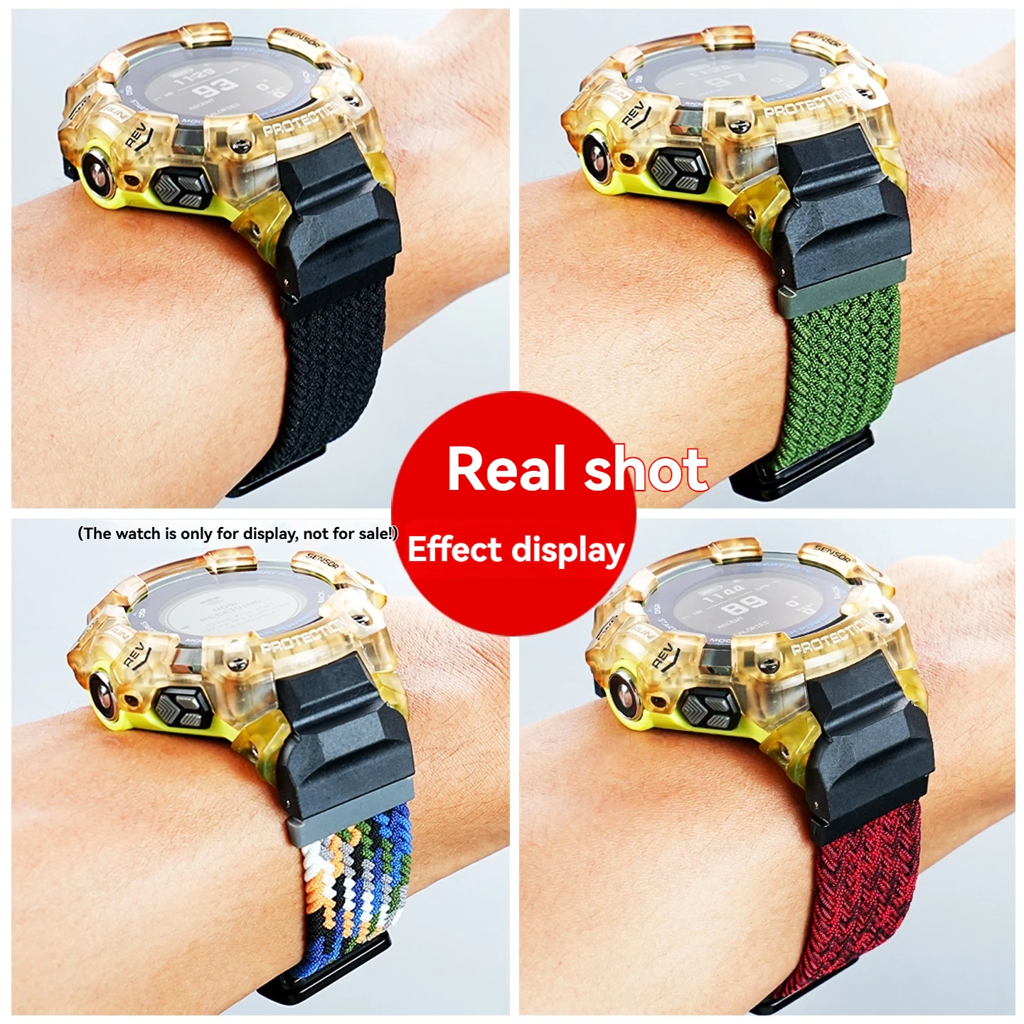 GBD H1000 Elastic Nylon Watchb - Casio Watches Smartwatch ulasan dan harga