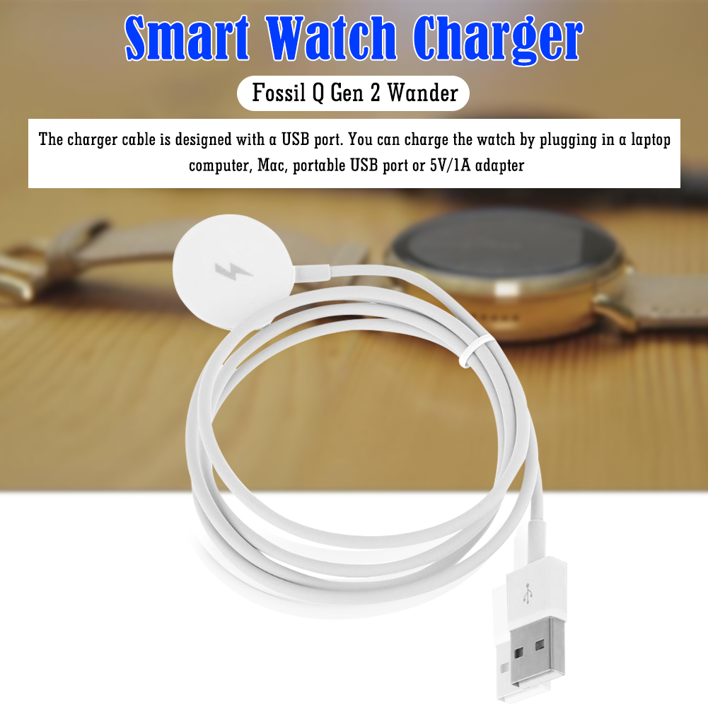 Watch Charger Cable USB Chargi - Fossil Watches Smartwatch Charger ulasan dan harga