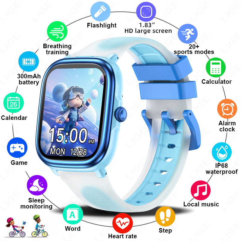 LIGE Kids Girls Boys Present S - French Connection Watches Smartwatch App ulasan dan harga