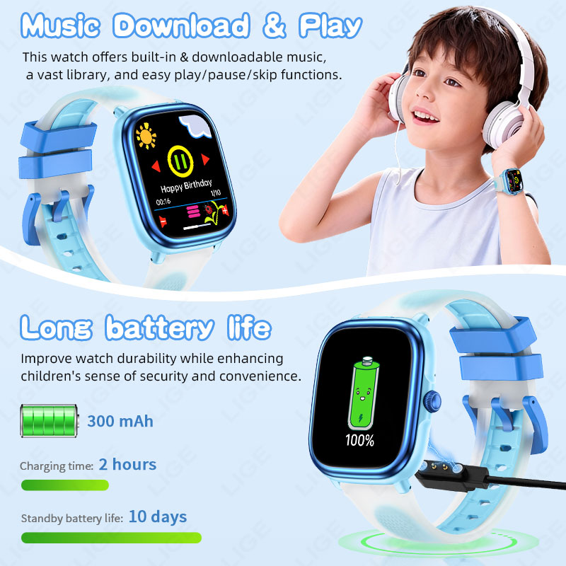 LIGE Kids Girls Boys Present S - French Connection Watches Smartwatch App ulasan dan harga